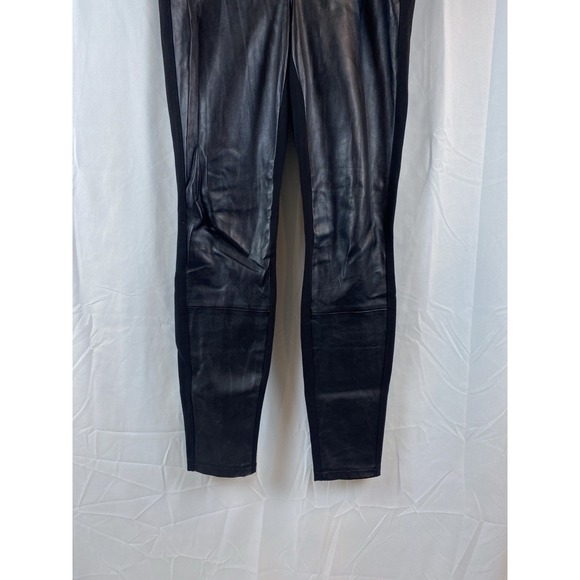 White House Black Market Skinny Leg Faux Leather Front Women's Size‎ 2R Jeggings - Picture 5 of 12